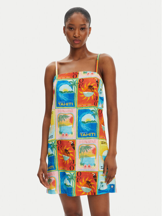 Roxy Roxy Nyári ruha Atlas Playa Blanca ERJWD03860 Színes Regular Fit