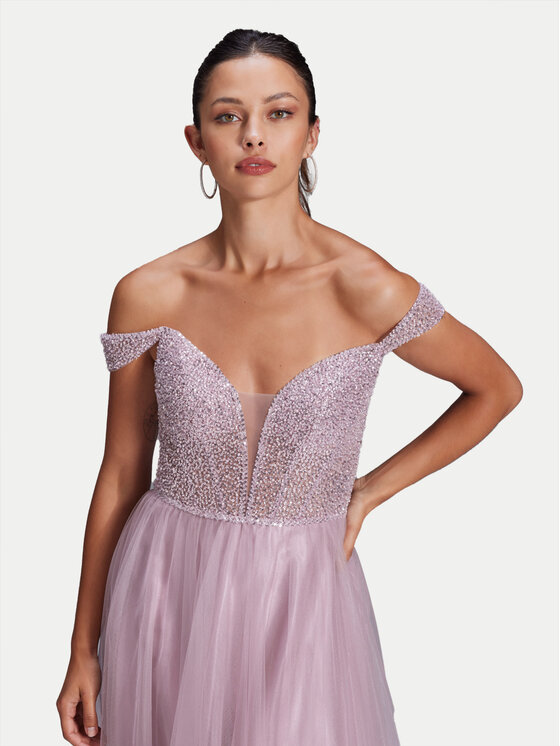 Hey Kyla Swing Abendkleid 5AH007HK Rosa Slim Fit