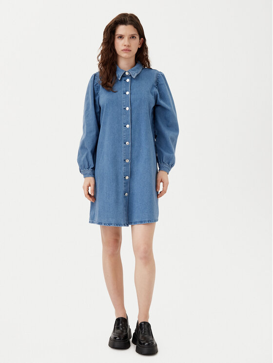 ONLY ONLY Džínové šaty Alma 15345570 Modrá Regular Fit
