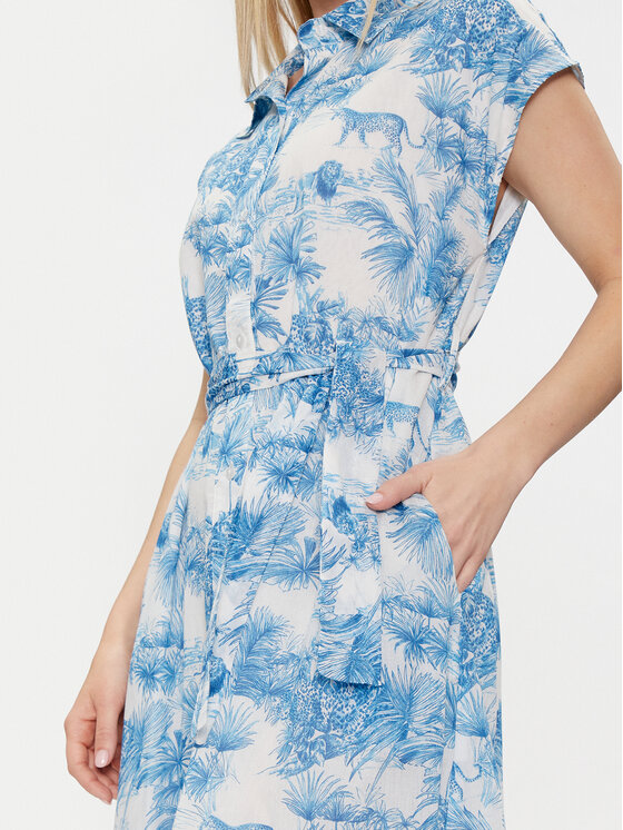 Iconique Iconique Лятна рокля Kate IC24-055 Син Regular Fit