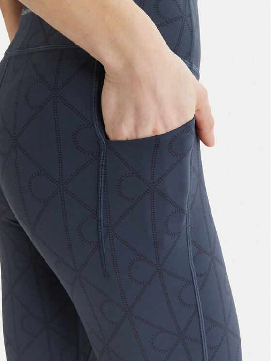 Calvin Klein Performance Calvin Klein Performance Legginsy LVGWS6L645 Granatowy Slim Fit