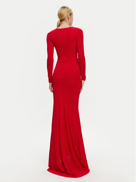 PINKO PINKO Večerní šaty 104935 A2GS Červená Slim Fit