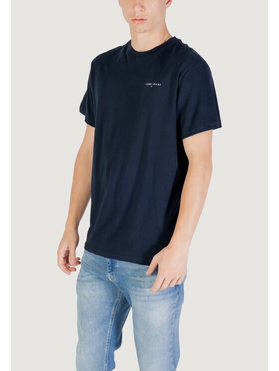 Tommy Jeans Tommy Jeans T-shirt TJM SLIM LINEAR CHES Blu Slim Fit