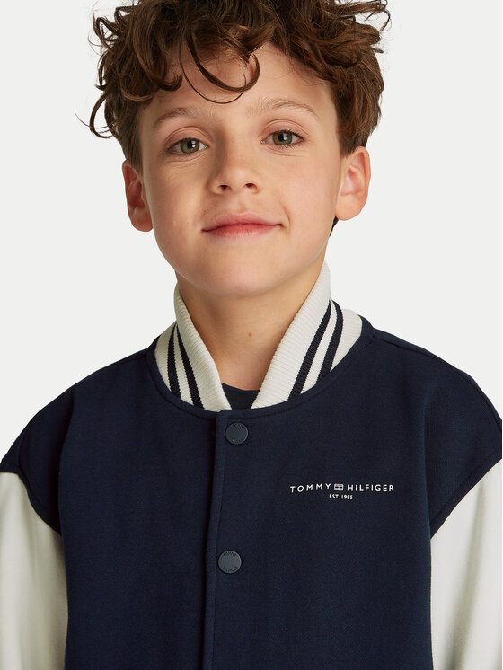 Tommy Hilfiger Tommy Hilfiger Pulóver Mini Corp Logo KS0KS00624 Sötétkék Regular Fit