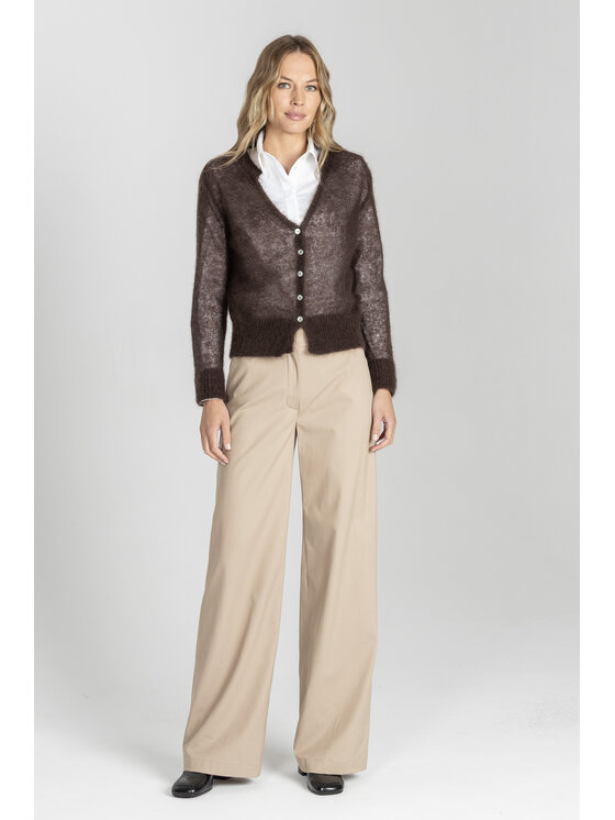 Deni Cler Milano Deni Cler Milano Kardigan T-DC-U451-E5-95-70-1 Brązowy Regular Fit