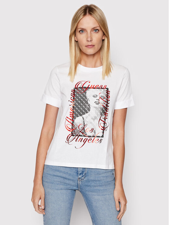 T-shirt W2GI50 JA911 Bianco Regular Fit