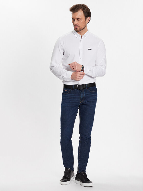 Camicia 50483752 Bianco Regular Fit
