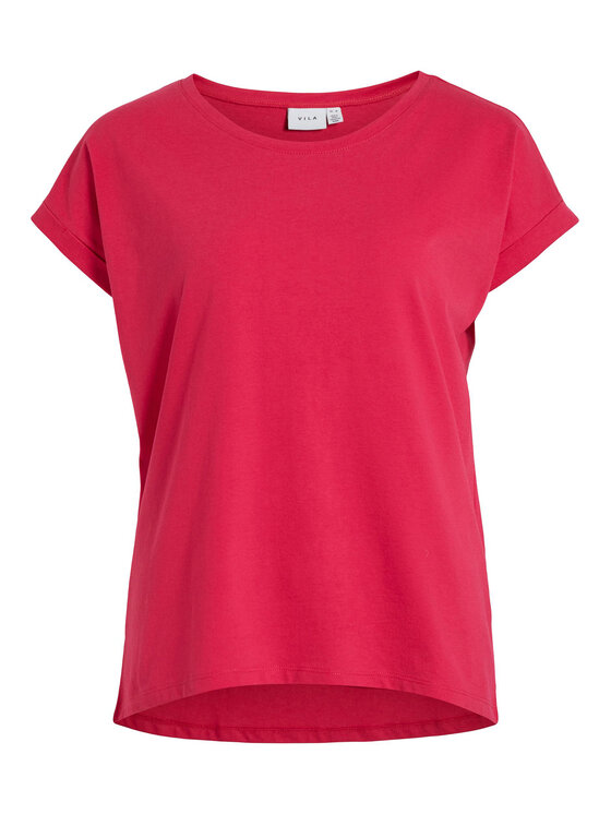Vila Vila T-Shirt Dreamers 14083083 Rosa Boxy Fit