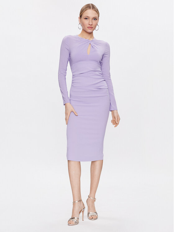 PINKO Pinko Коктейлна рокля Ancasti 100111 A0GM Виолетов Regular Fit