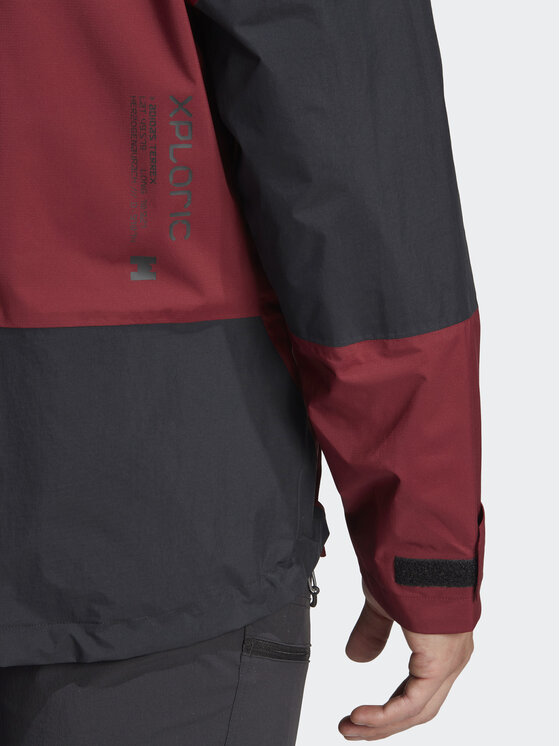 adidas adidas Outdoor jakna Terrex Xploric RAIN.RDY Hiking IB4266 Tamnocrvena Regular Fit