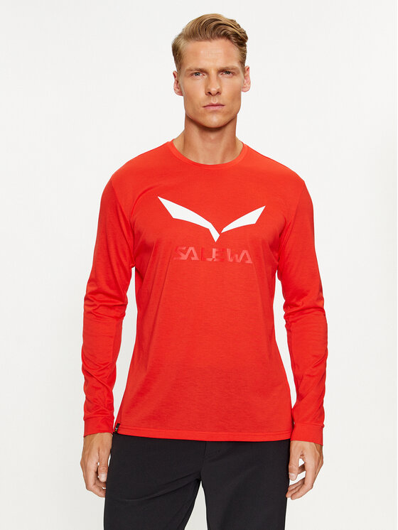 Salewa Salewa Технічна футболка Solidlogo Dry 27340 Червоний Regular Fit