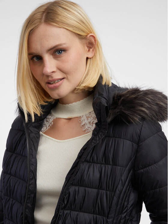Orsay Orsay Kurtka zimowa 810082660000__42 Czarny Straight Fit