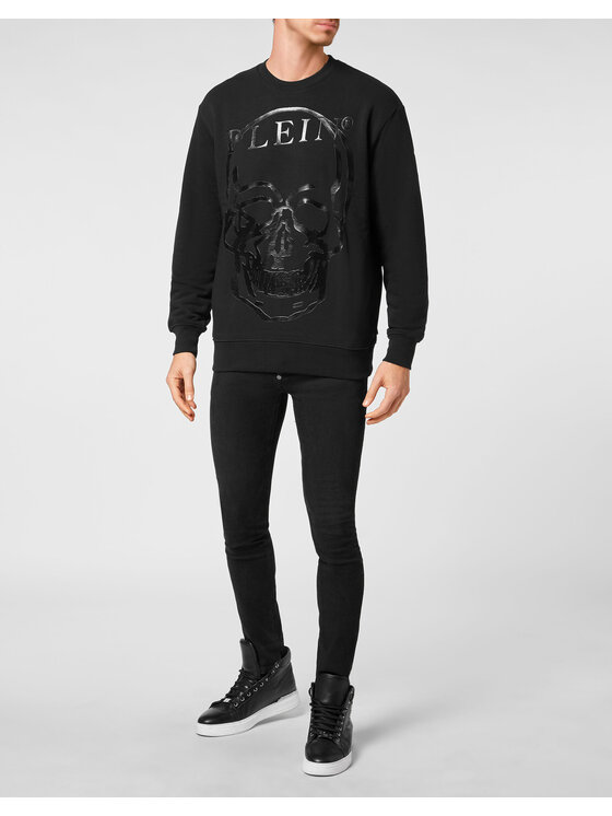 PHILIPP PLEIN PHILIPP PLEIN Bluza 239 Czarny Regular Fit
