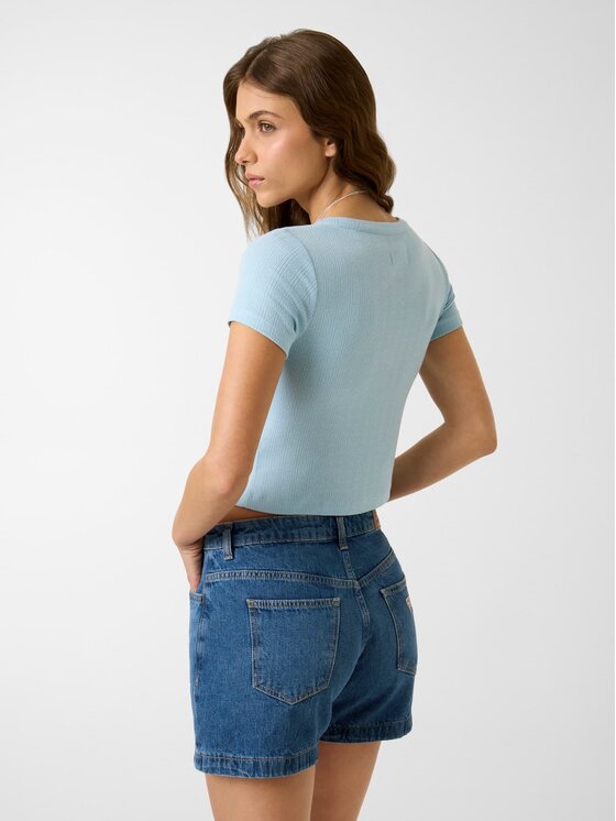 Guess Jeans Guess Jeans Top 181312 Niebieski Classic Fit