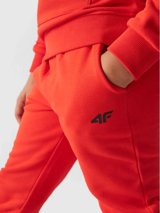 4F 4F Teplákové kalhoty 4FJWMM00TTROM0811-70S Oranžová Regular Fit