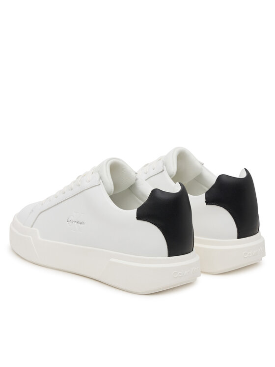 Calvin Klein Calvin Klein Sneakersy Chunky Cupsole Laceup Lth YM0YM01344 Biały