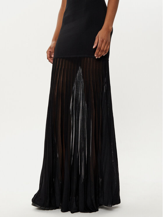 MICHAEL Michael Kors MICHAEL Michael Kors Літня сукня MF482LFBFD Чорний Slim Fit