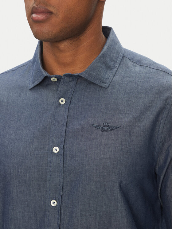 Aeronautica Militare Aeronautica Militare Koszula 251CA1276CT3292 Niebieski Regular Fit