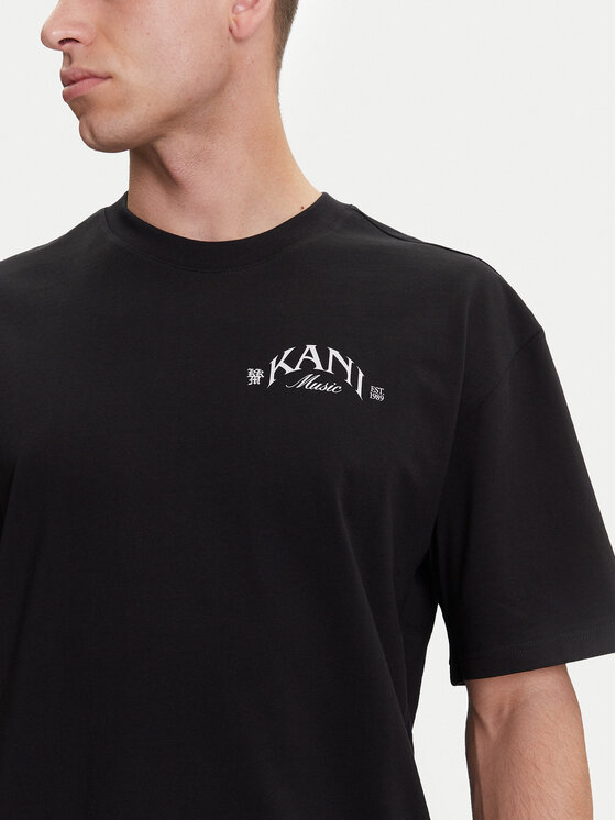 Karl Kani Karl Kani T-shirt Palm Print PD00005331 Crna Relaxed Fit