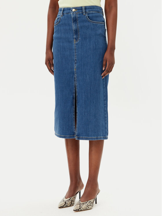 Marella Marella Gonna di jeans Liquore 2515101041 Blu Regular Fit