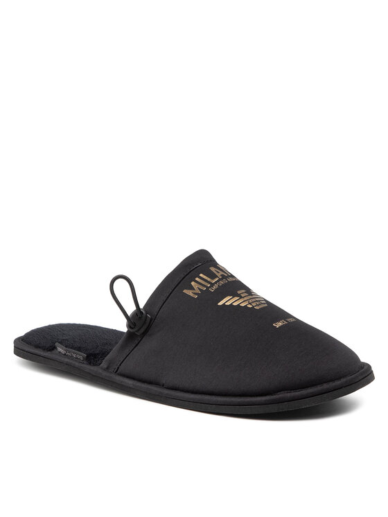 Emporio Armani Emporio Armani Papuci de casă XJPM06 XM920 K001 Negru