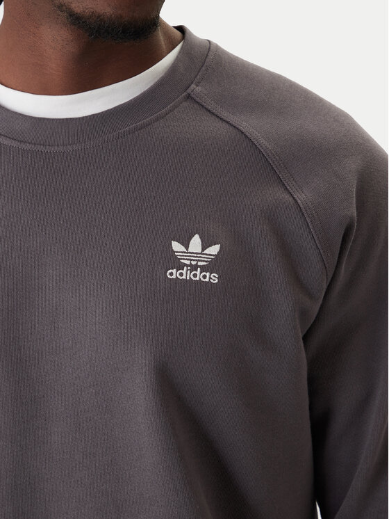 adidas adidas Felpa Trefoil Essentials JW3598 Grigio Regular Fit