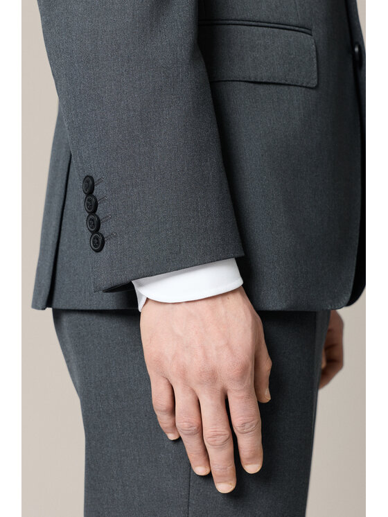 Lancerto Lancerto Garnitur Apricale GA073225000003 Szary Slim Fit