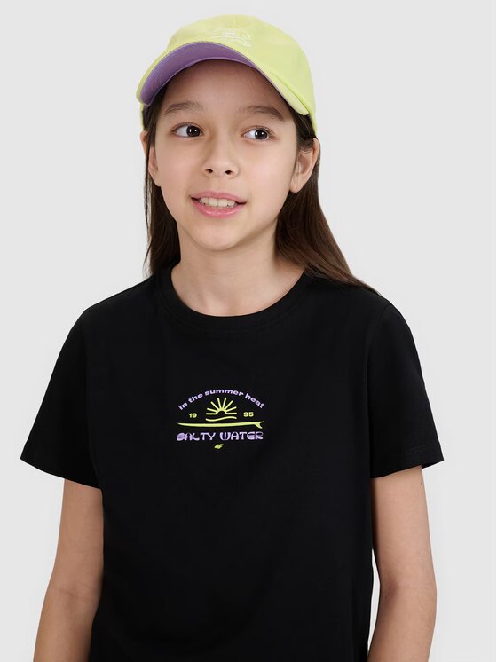 4F 4F T-Shirt 4FJWSS25TTSHF1871-20S Μαύρο Regular Fit