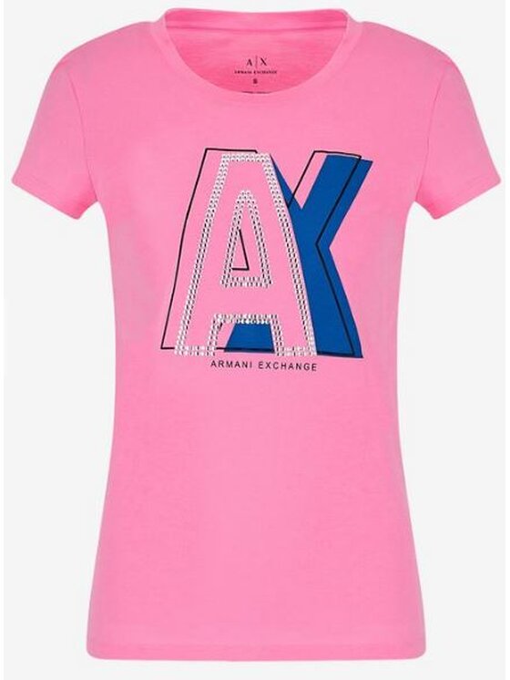 Armani Exchange TShirt 3HYTCF YJ16Z 1475 Różowy Slim Fit Modivo.pl