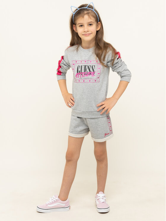 Guess Guess Bluza K01Q03 K82T0 Szary Regular Fit