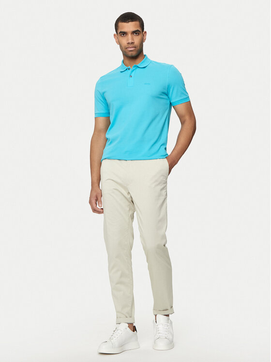 BOSS Boss Polo Pallas 50468301 Plava Regular Fit