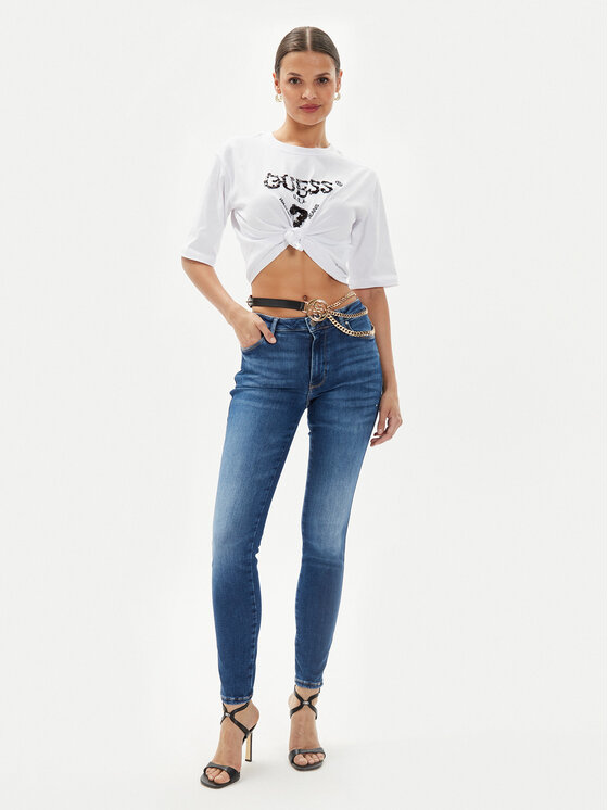 Guess Guess Jeans Power W4YA76 D5E41 Dunkelblau Skinny Fit