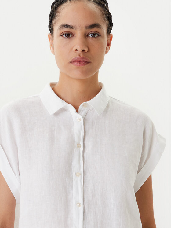 United Colors Of Benetton United Colors Of Benetton Camicia 5BMLDQ06V Bianco Regular Fit