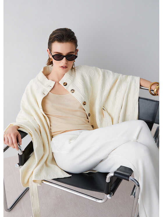 Liu Jo Liu Jo Poncho 2A6003T0300X0757 Bianco Regular Fit