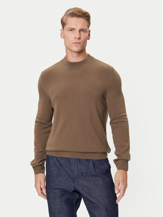 Marc O'Polo Denim Sweter 5000007280 Brązowy Regular Fit