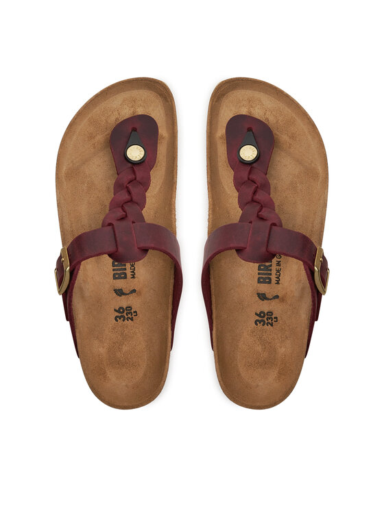 Birkenstock Birkenstock Джапанки Gizeh Braided 1027930 Бордо