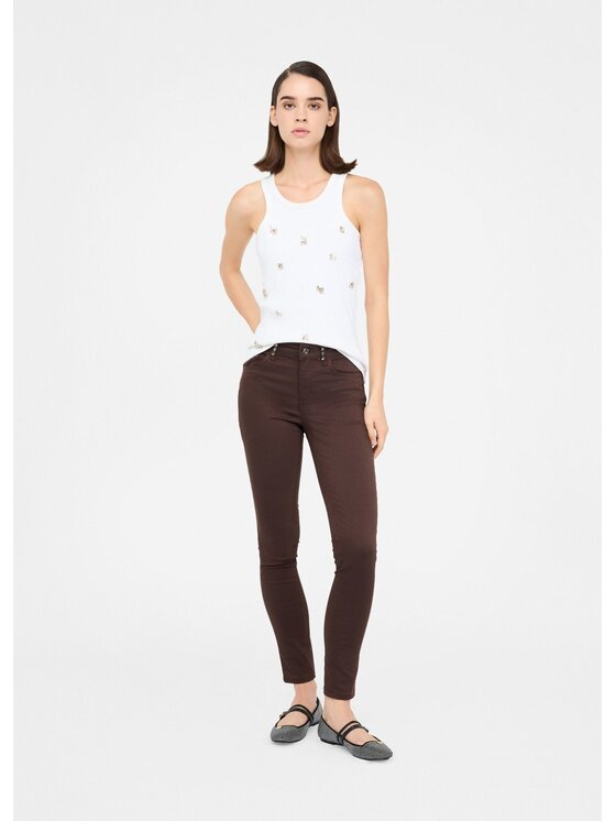 Liu Jo Liu Jo Pantaloni di tessuto MF5305TM14490915 Marrone Slim Fit
