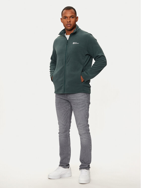 Jack Wolfskin Jack Wolfskin Fleece Taunus Fz 1711451 Πράσινο Regular Fit