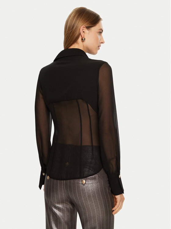 Babylon Babylon Cămașă ED0492 Negru Regular Fit