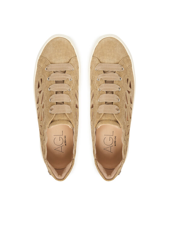 AGL AGL Sneakersy Mandi D925249PGKV235E311 Brązowy
