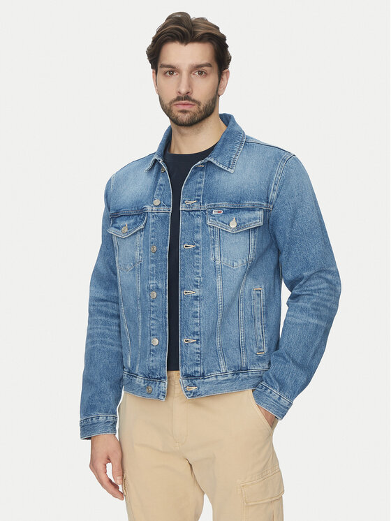 Tommy Jeans Tommy Jeans Geacă de blugi Ryan DM0DM21860 Albastru Regular Fit