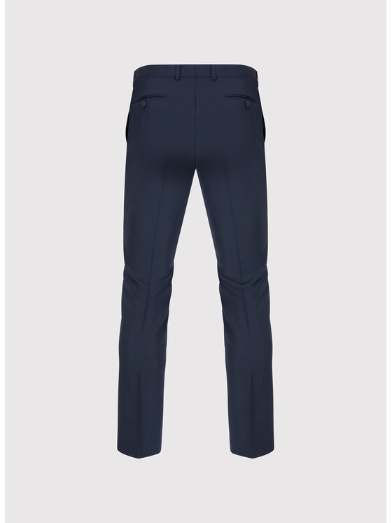 Pako Lorente Pako Lorente Spodnie garniturowe P25WF-6G-006 Granatowy Super Slim Fit