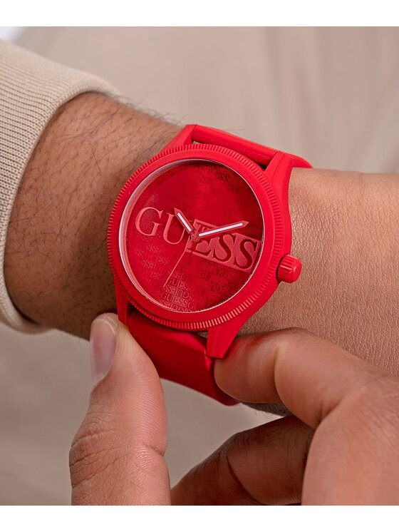 Guess Guess Zegarek GW0780G2 Czerwony