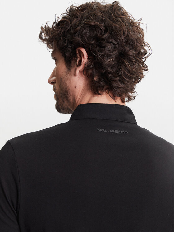 KARL LAGERFELD KARL LAGERFELD Polo 745023 552224 Crna Regular Fit