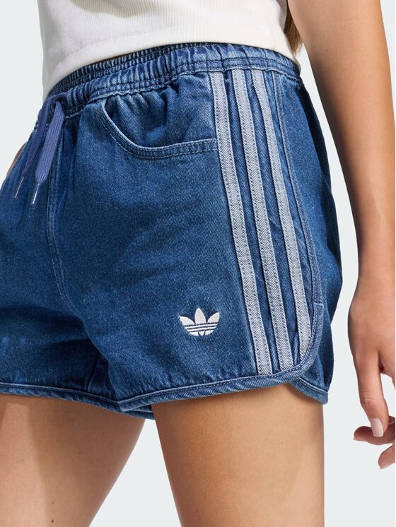 adidas adidas Szorty jeansowe 159752 Niebieski Loose Fit