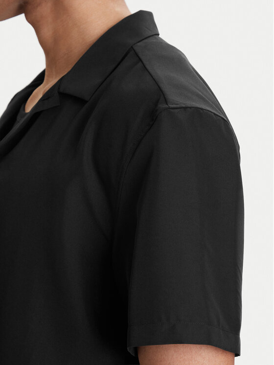 Calvin Klein Calvin Klein Πουκάμισο LV04LF114G Μαύρο Relaxed Fit