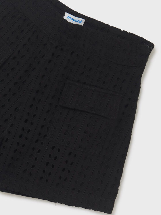 Mayoral Mayoral Pantaloncini di tessuto 6237 Nero