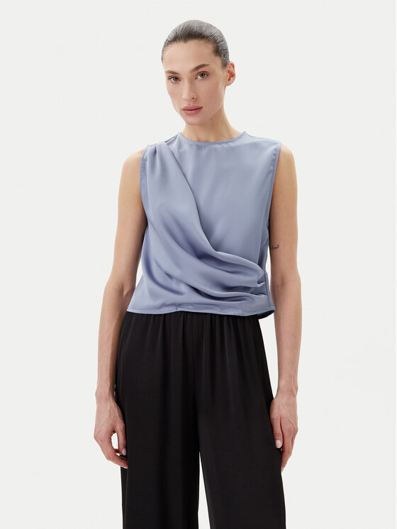 Eleh Blúzka ESS250183 Modrá Regular Fit