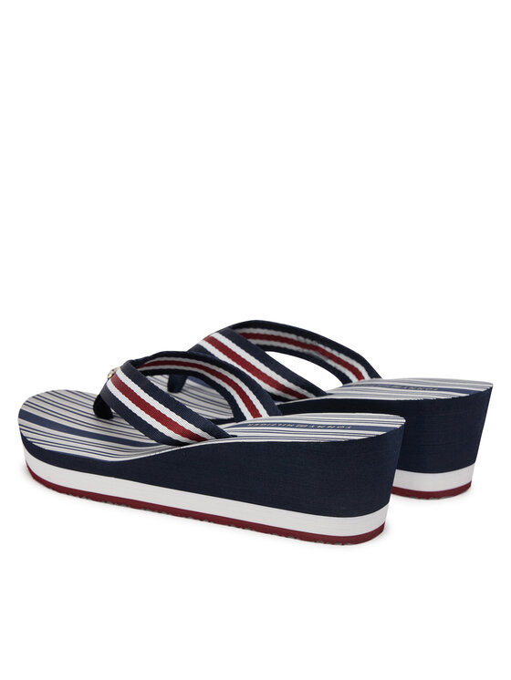 Tommy Hilfiger Tommy Hilfiger Čības uz pirksta FW0FW08371 Tumši zils