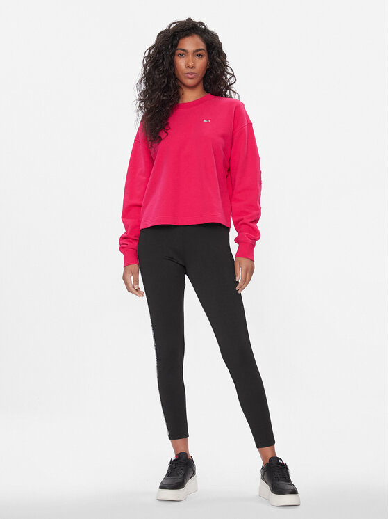 Tommy Jeans Tommy Jeans Majica dugih rukava Tonal DW0DW16402 Ružičasta Relaxed Fit